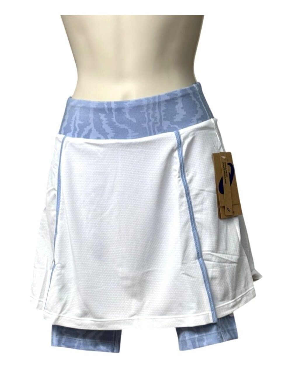 ASICS Women's New Strong 92 Skort Brilliant White/Mist Print, XS